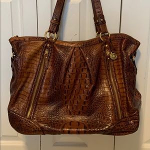 Brahmin Crocodile Leather Handbag